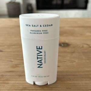 Native Deodorant Sea Salt & Cedar scent NEW never used 2.65 OZ